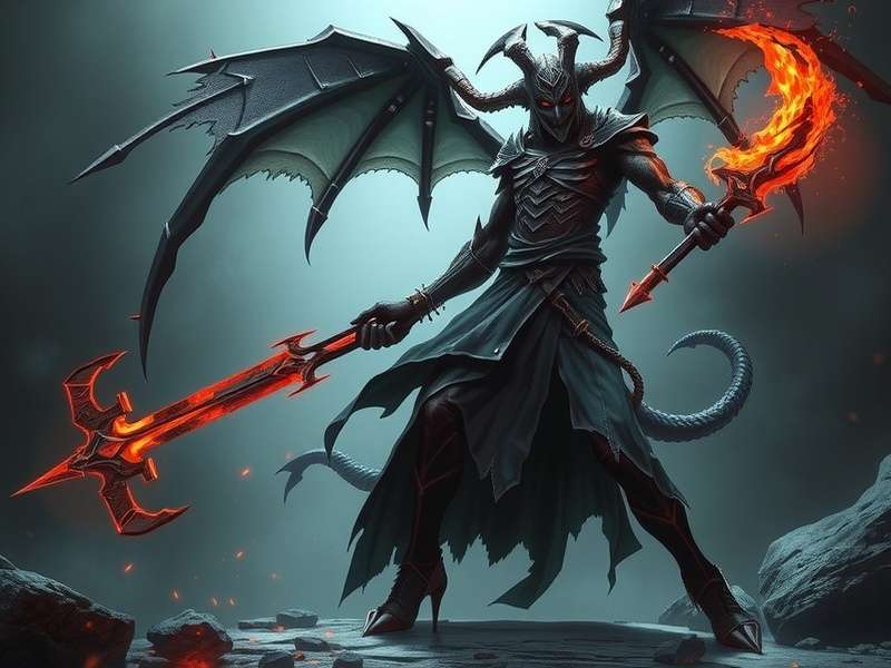 Abaddon The Desecrator dark fantasy artwork